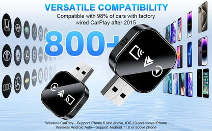 LinkUp® 3-in-1 Wireless CarPlay Adapter